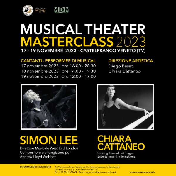 Masterclass con Simon Lee e Chiara Cattaneo novembre 2023