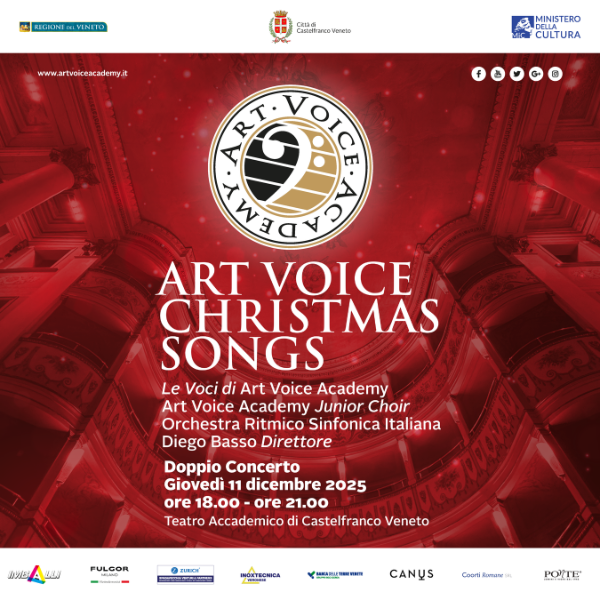 Art Voice Christmas Songs 2025 con un doppio concerto