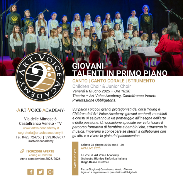 Giovani talenti in primo piano - Children Choir & Junior Choir