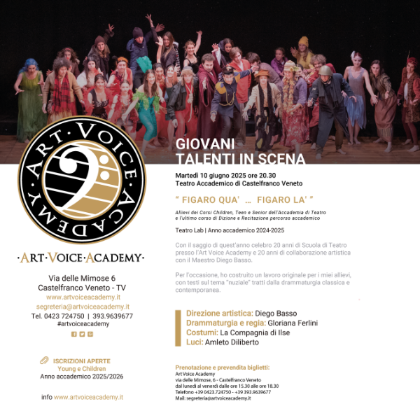 Giovani Talenti in scena - Figaro Qu&agrave;... Figaro L&agrave;!